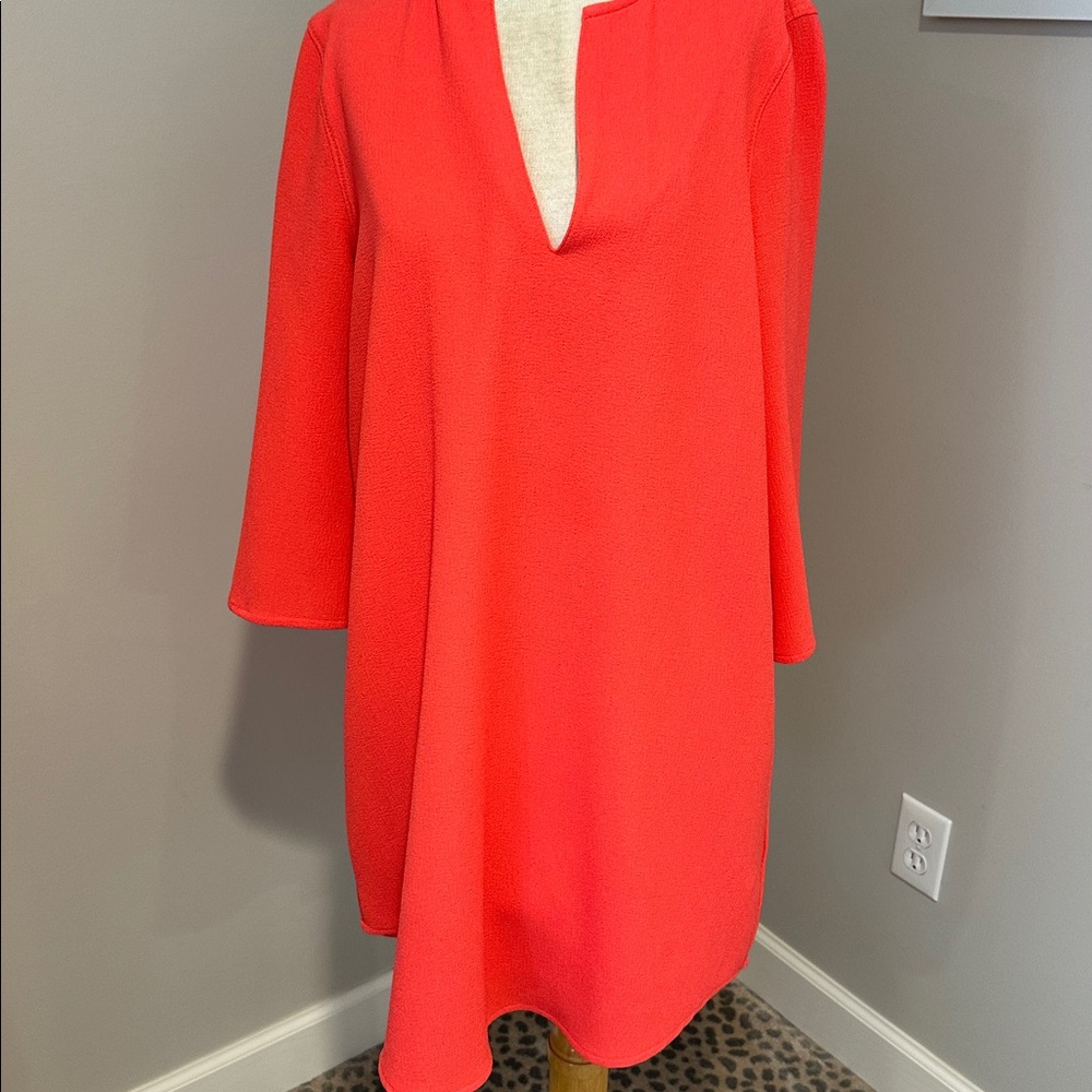 BB Dakota Bright orange 3/4 sleeve dress